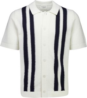 Knitted polo cardigan
