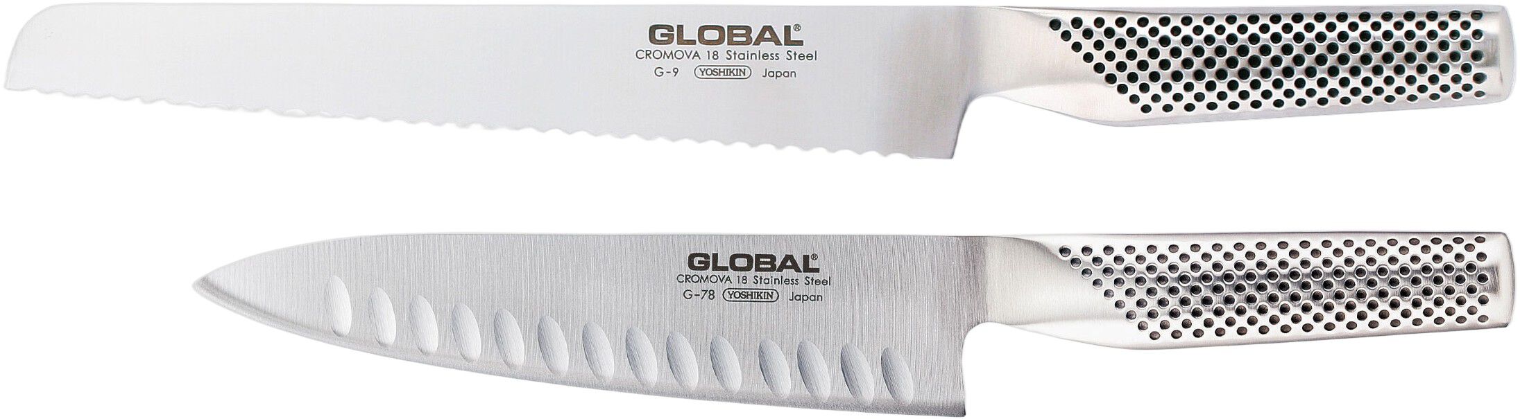 Knivs&aelig;t 2 del. G-9 + G-78