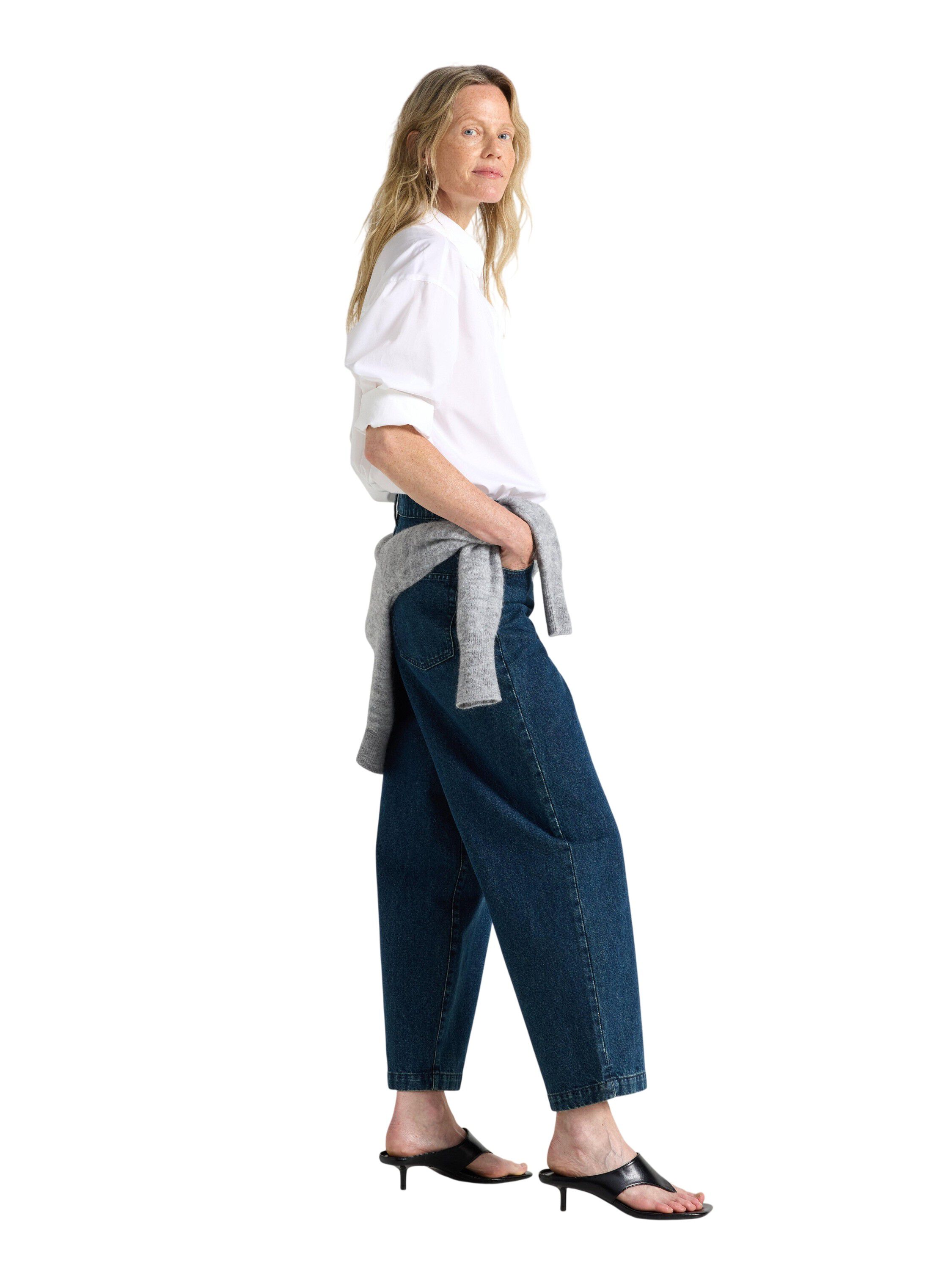 BARREL jeans med ankell&auml;ngd