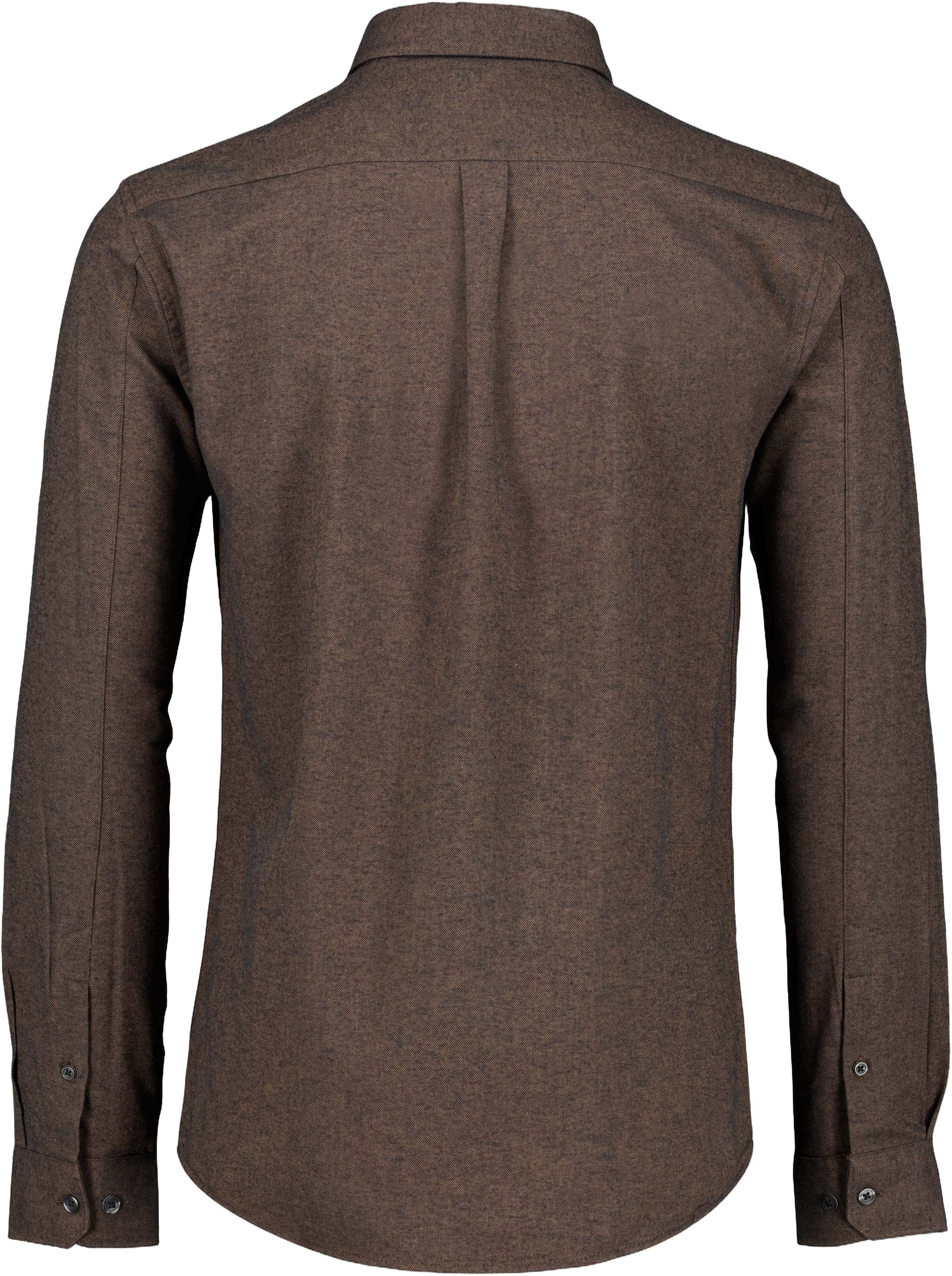 M&eacute;lange brushed shirt L/S