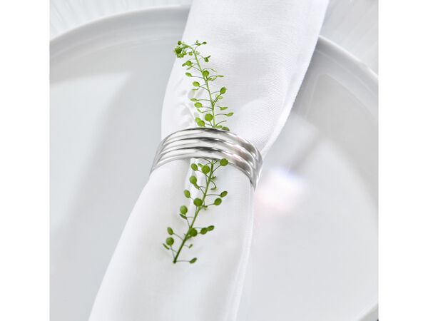 Serviettring Thebe Edition 2024 4 stk. Blankt stål Recycled