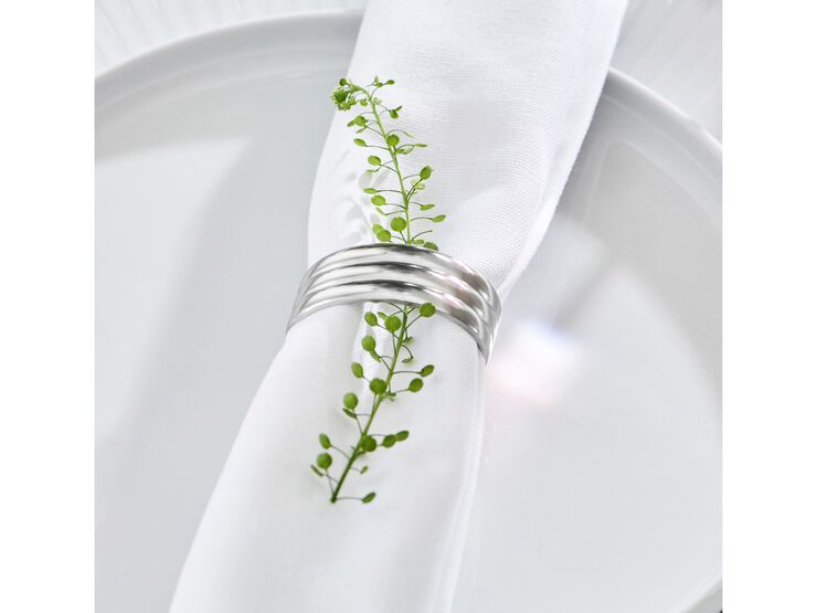 Serviettring Thebe Edition 2024 4 stk. Blankt stål Recycled