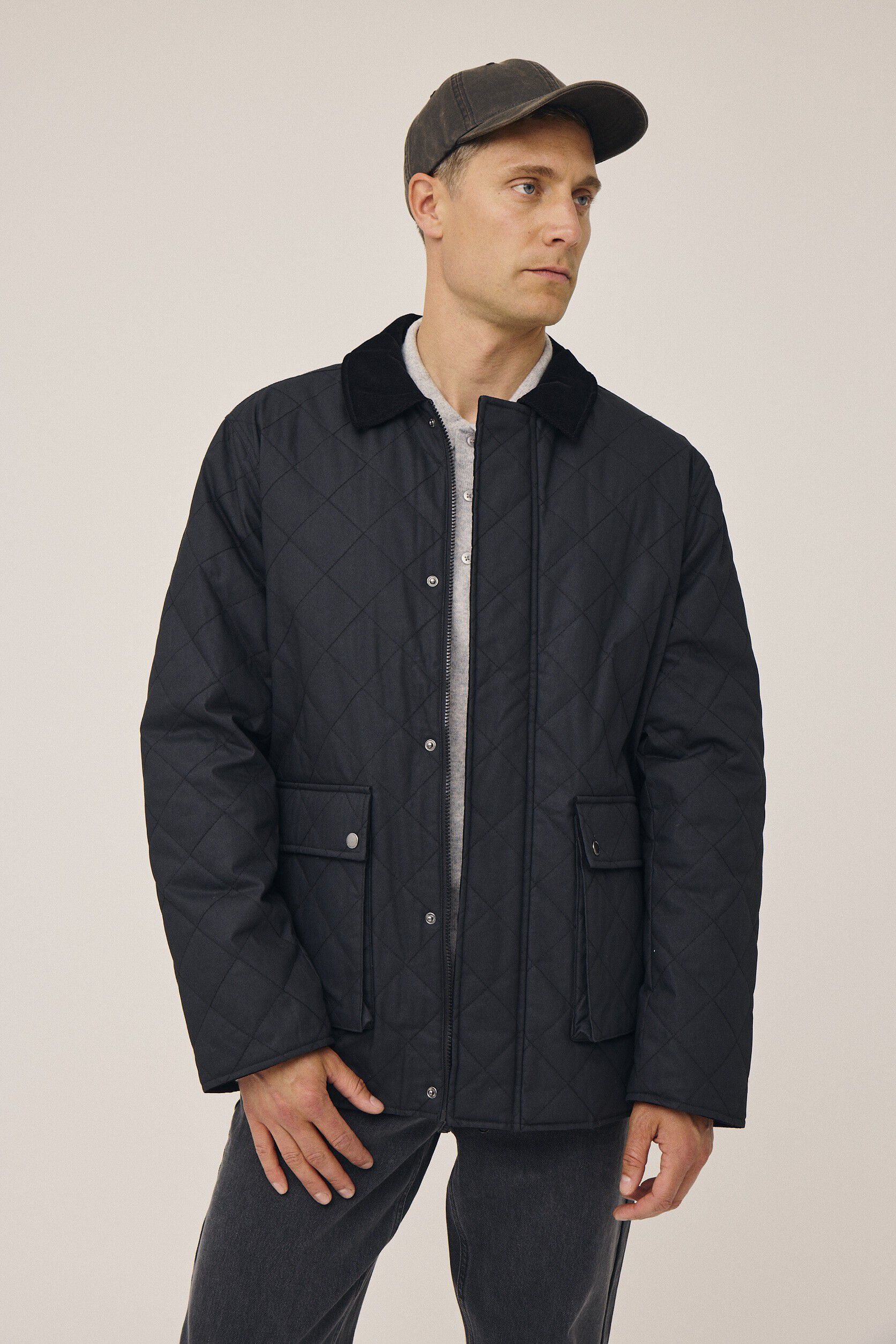 Emerson 4 Coated quiltet jakke - GRS