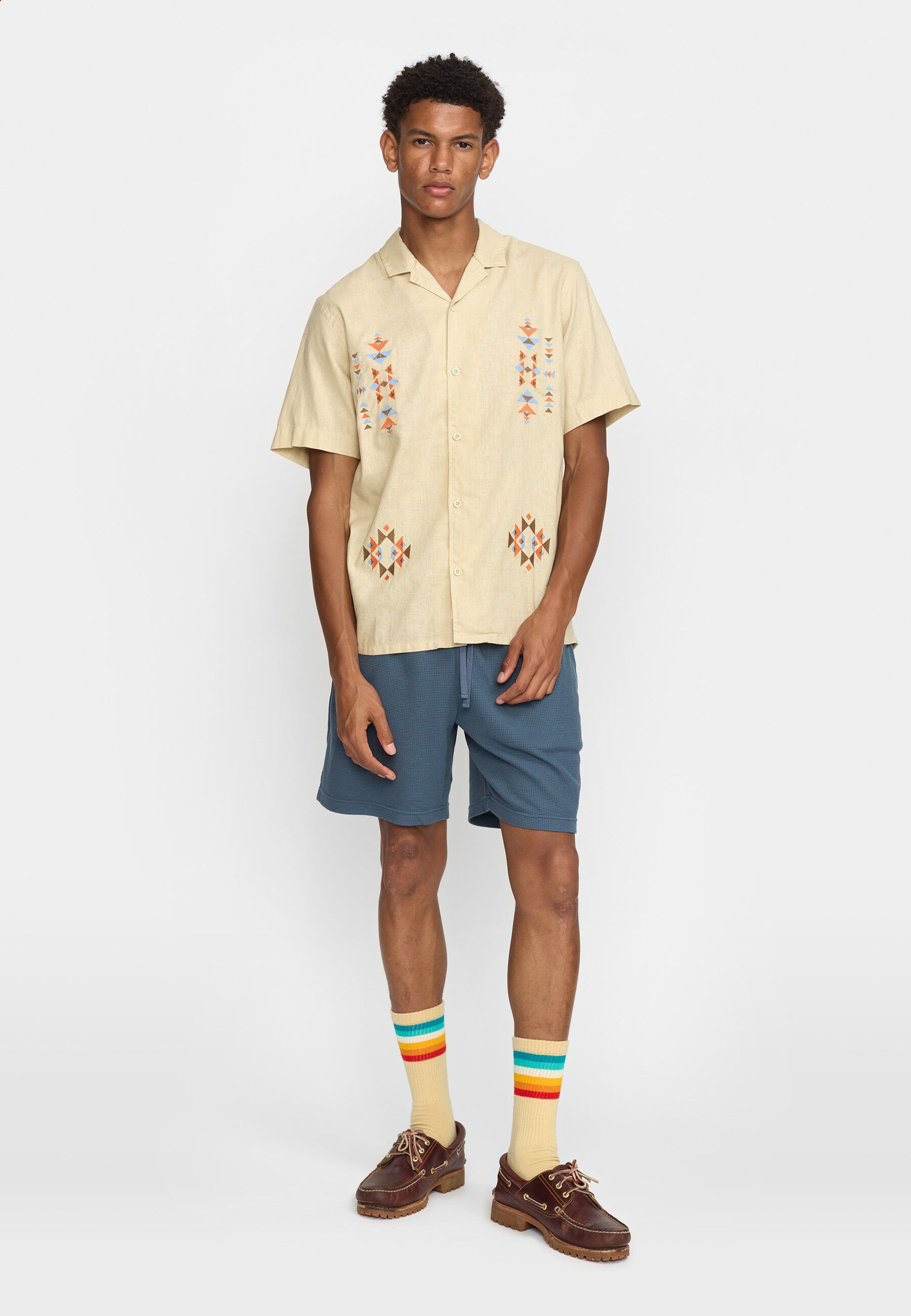 Short-sleeved Cuban Shirt