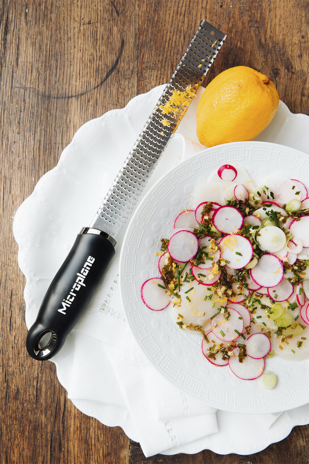 Gaves&aelig;t Microplane - Premium Zester + Gourmet Slicer + Sk&aelig;reresistent