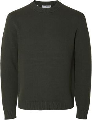 SLHDANE LS KNIT STRUCTURE CREW NECK