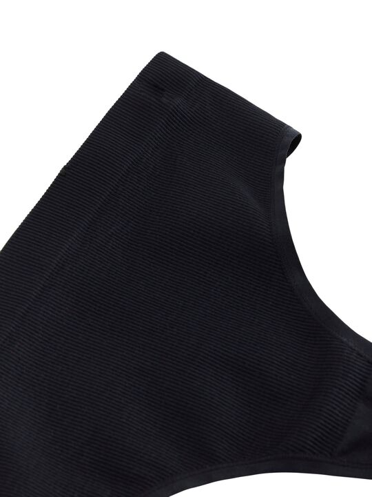 Ribbede stringtruser uten sømmer med høy midje