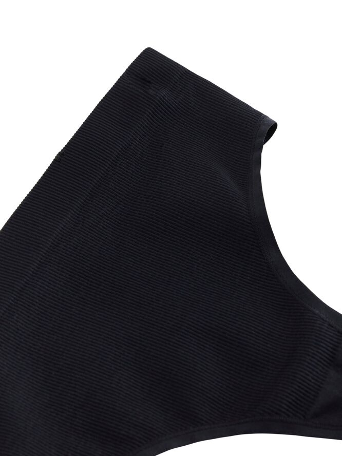 Ribbede stringtruser uten sømmer med høy midje