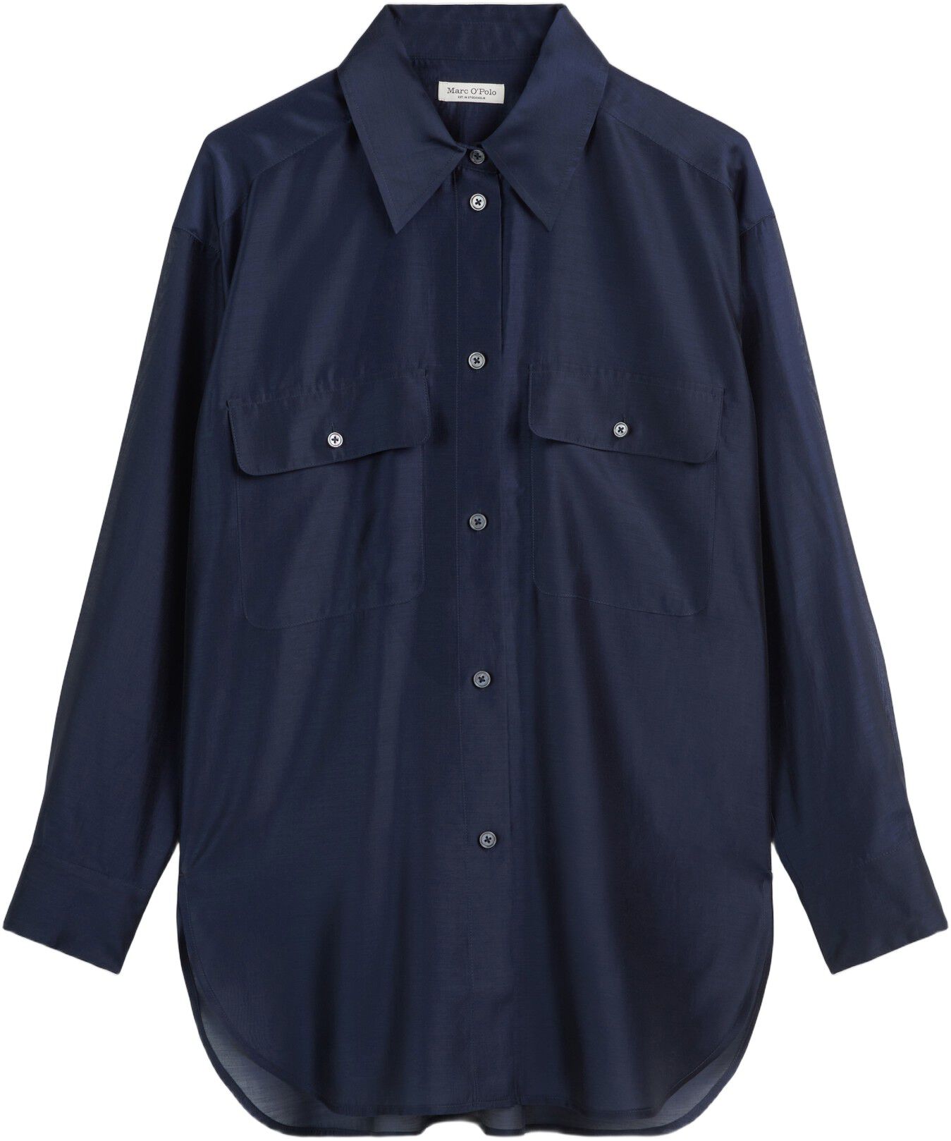 Blouse, long oversized shape, kent