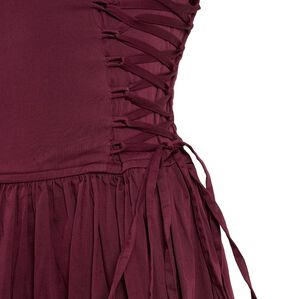 ANGELINA COTTON SATIN DRESS - FIG