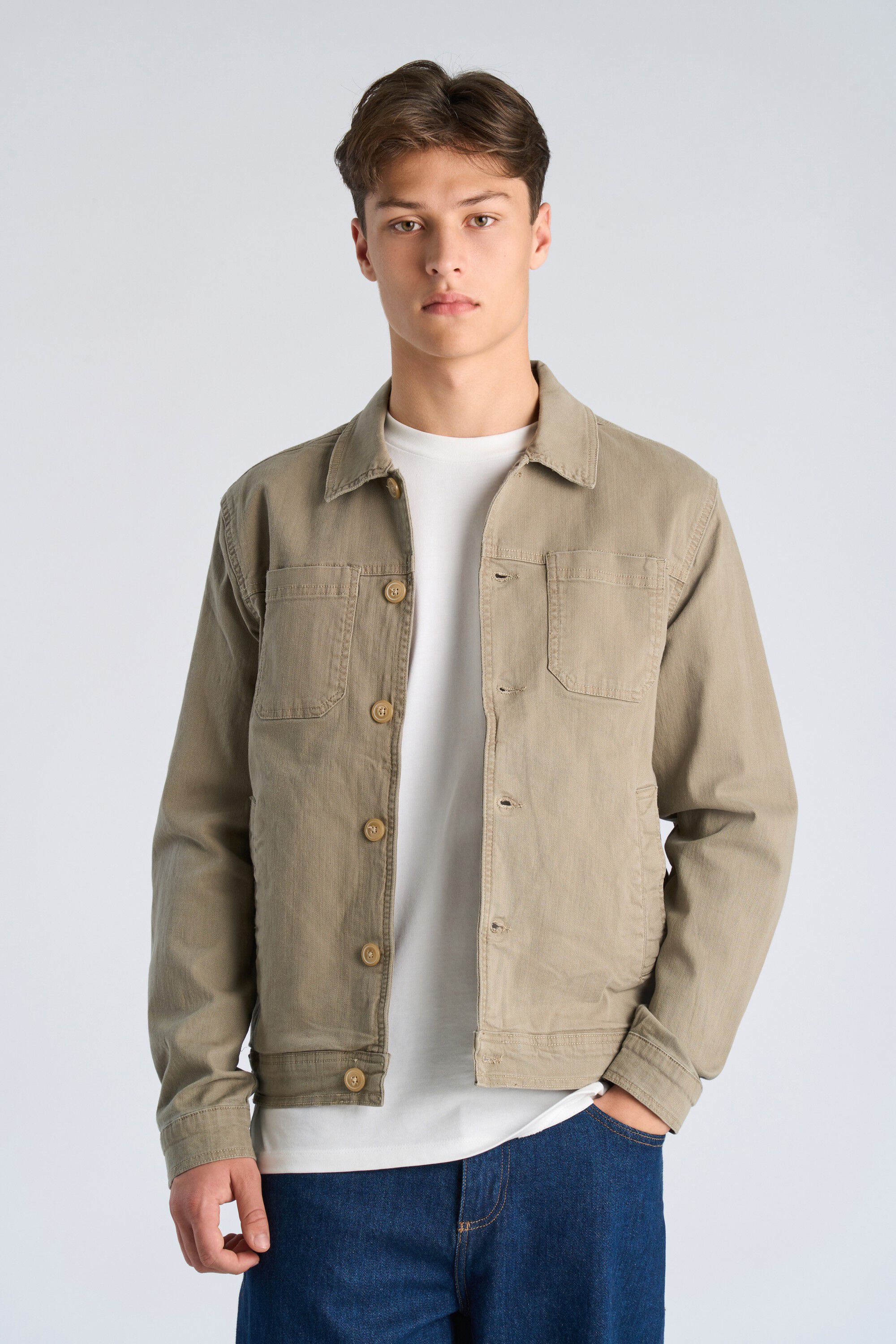 Twill overshirt