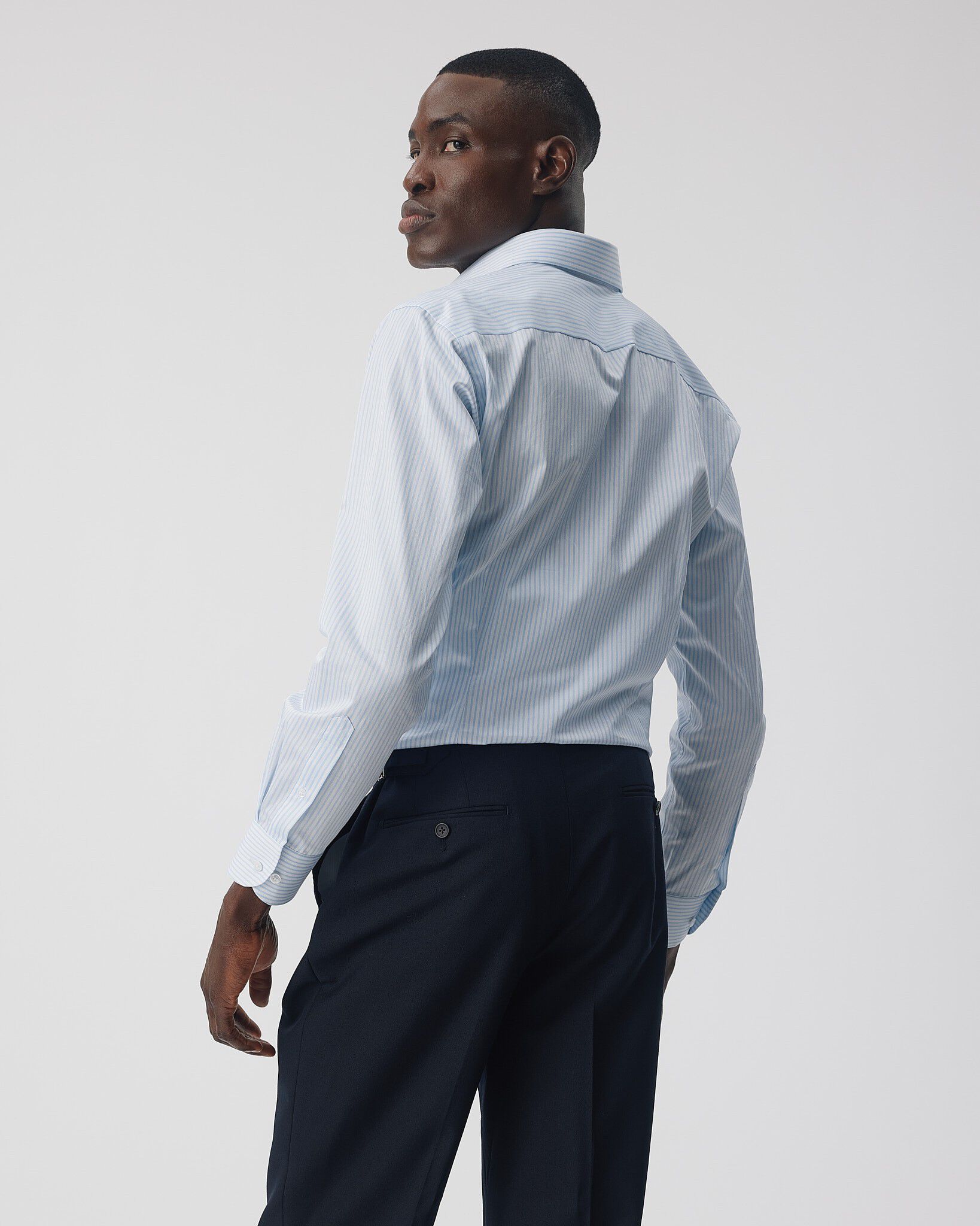 The Lawyer 4. 0 | Sky Blue Stripe | Super slim fit