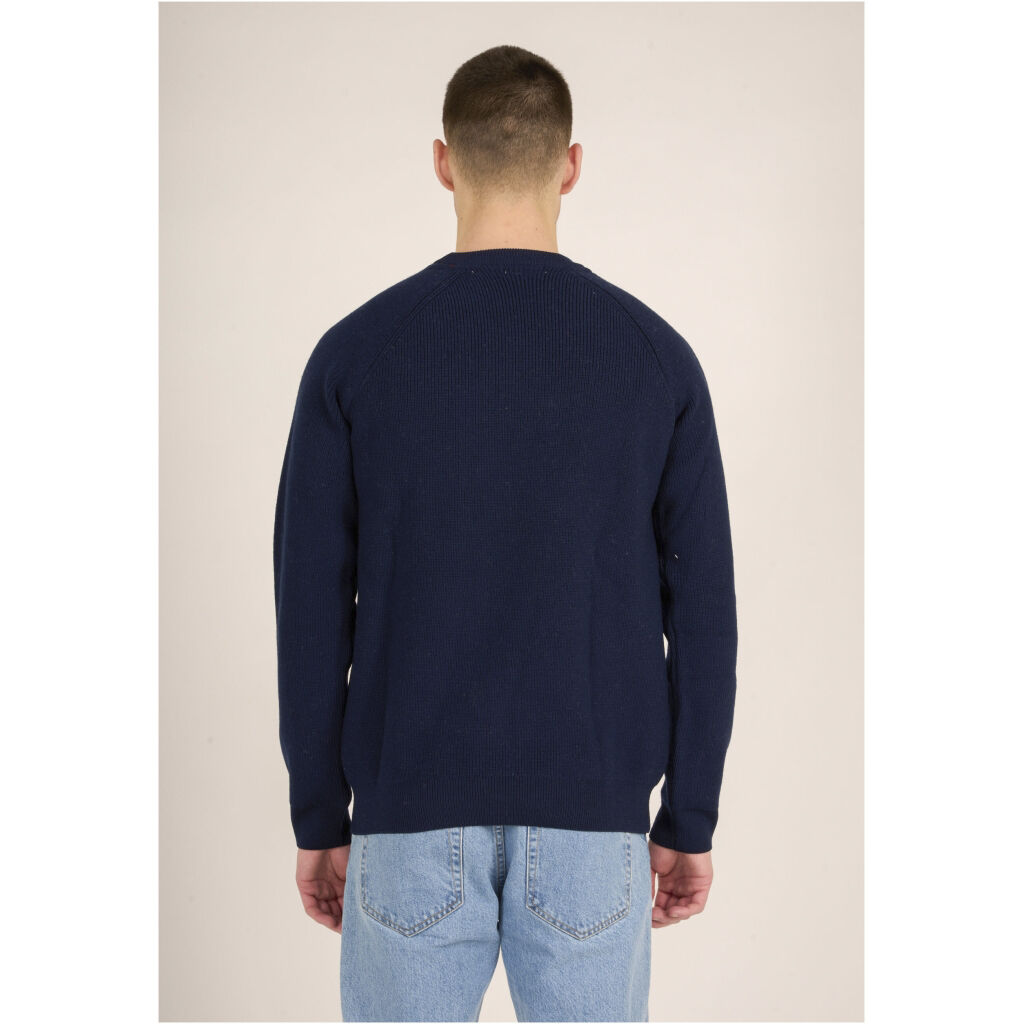 O-neck merino wool rib knit - RWS