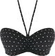 JEWEL COVE padded bandeau bra AS7233BLK