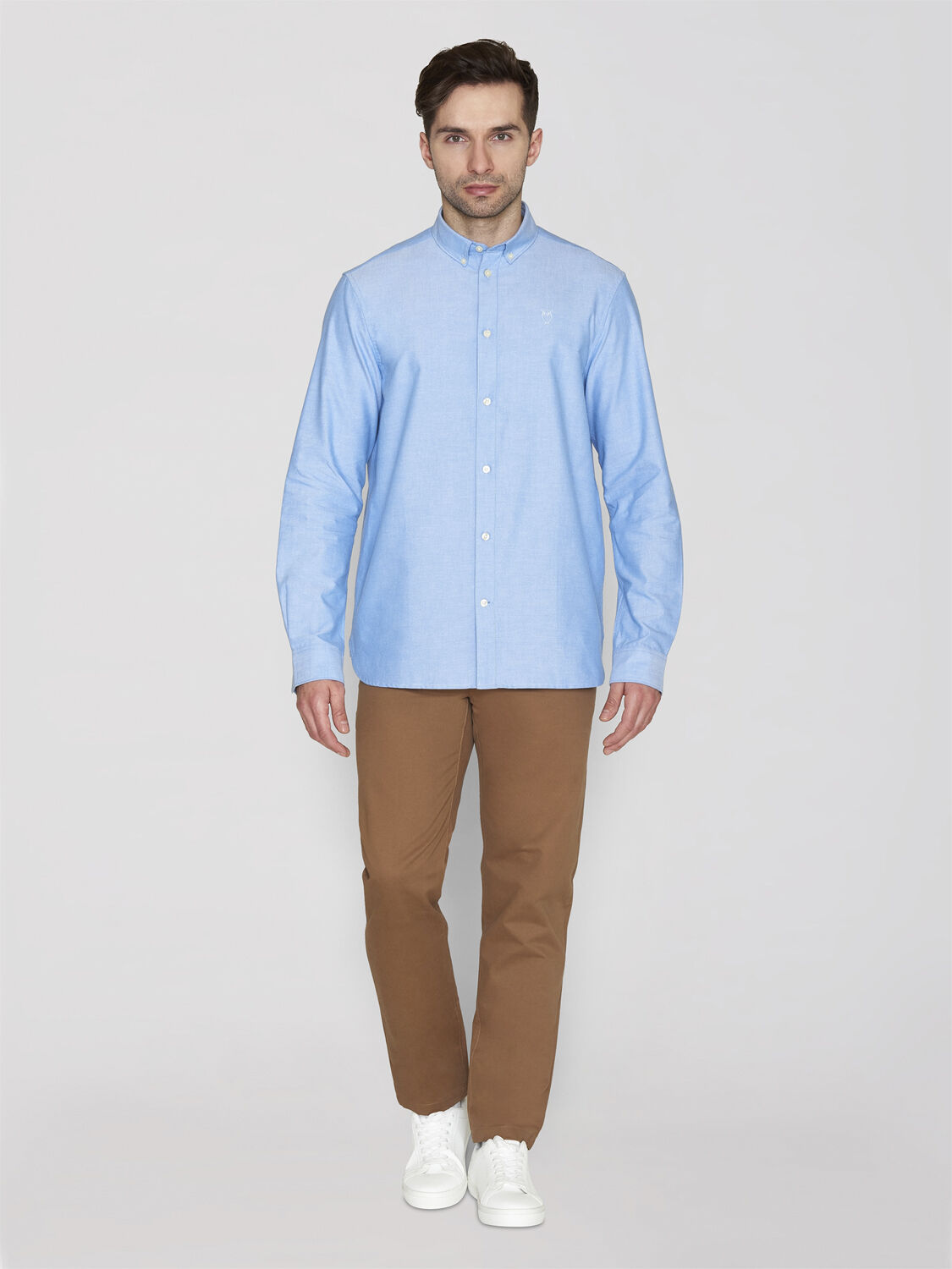 Harald Small owl oxford regular fit shirt - GOTS/Vegan
