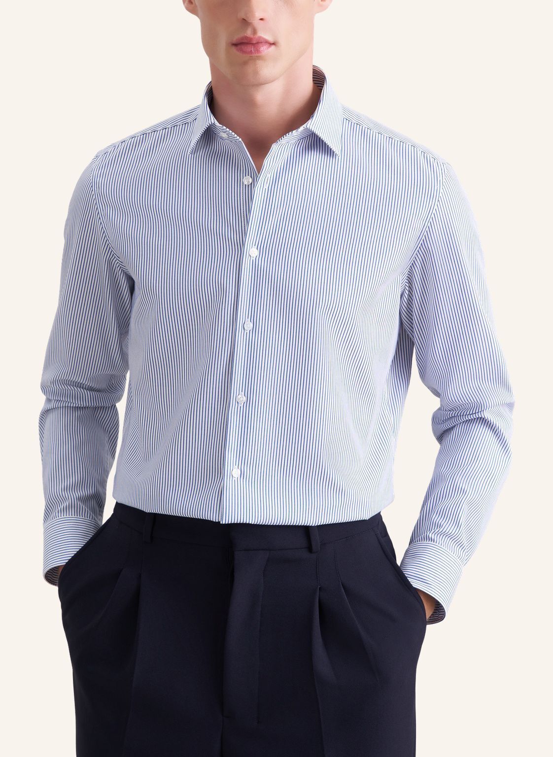 Business shirt Slim 1/1 Kent-Collar Stripes