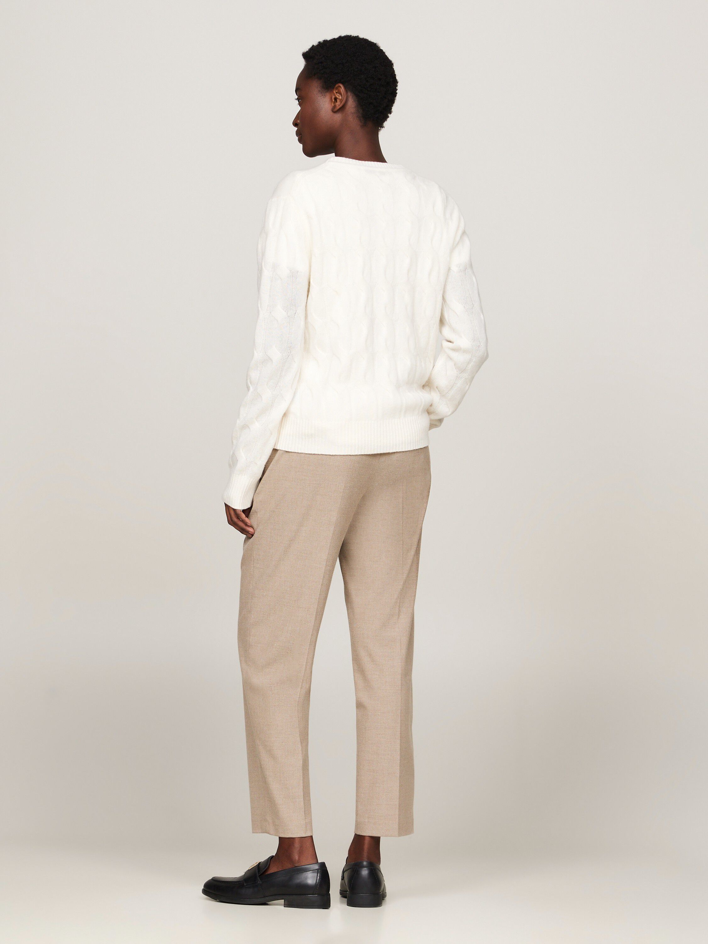 Pure Wool Chain Cable Knit Jumper