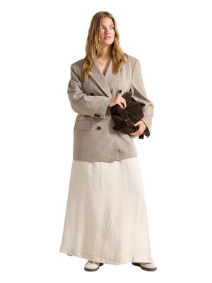 Woven maxi skirt in viscose with a