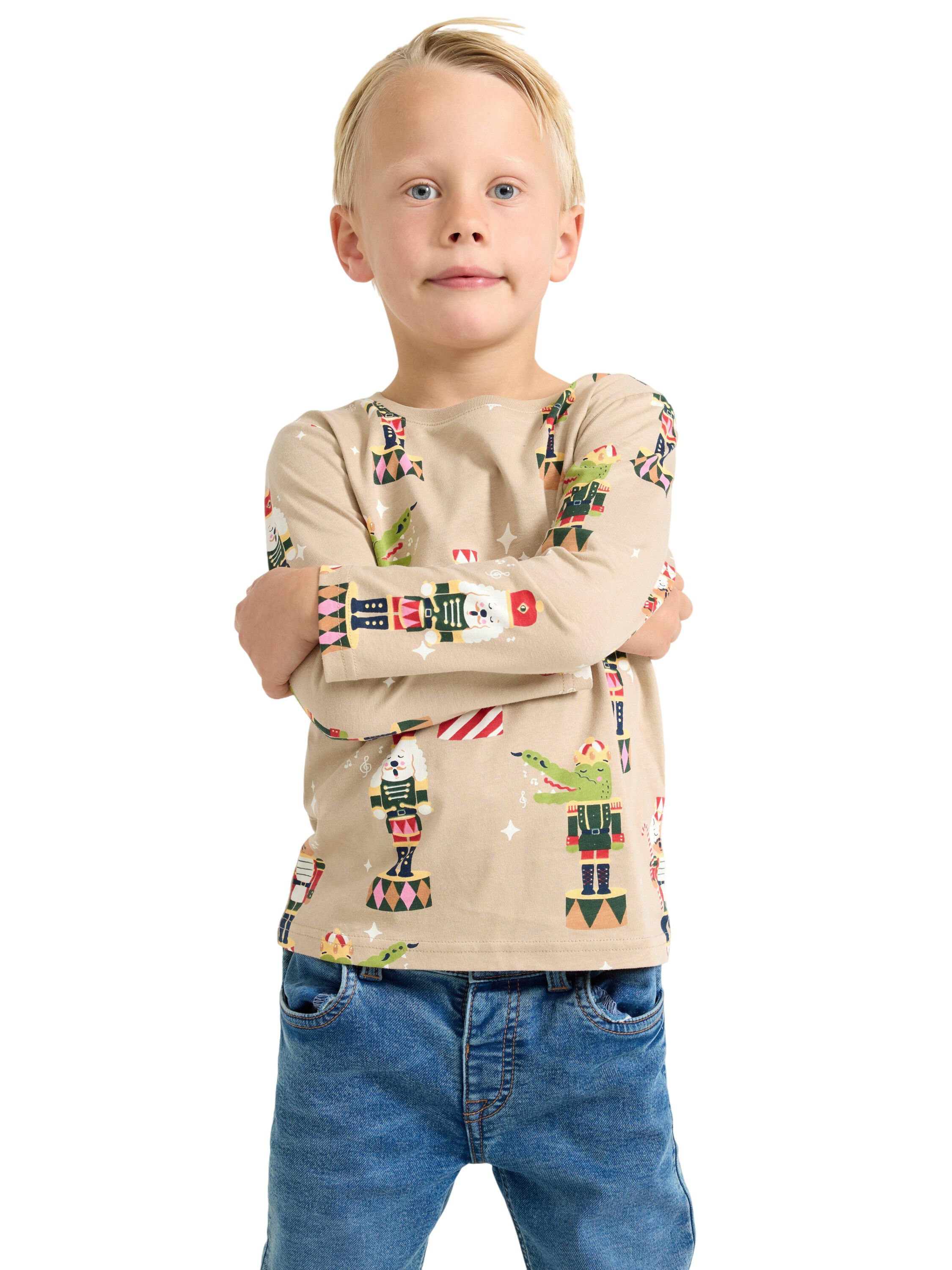 Langermet topp i myk bomullsjersey