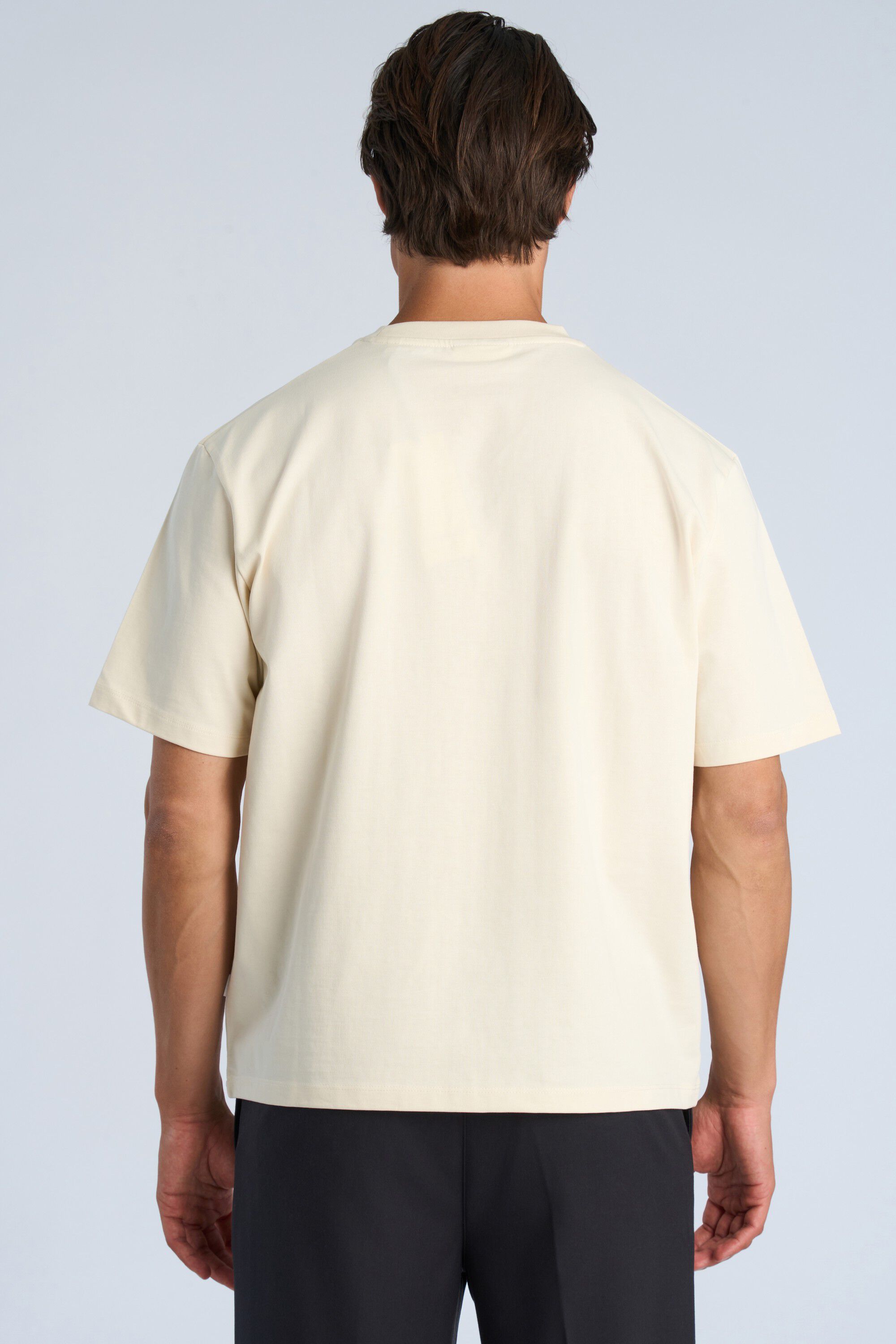 O-neck oversized cropped S/S
