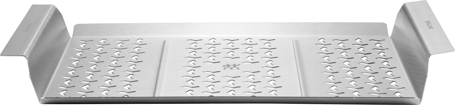 BBQ+ Grillkurv XL S&oslash;lv Rektangul&aelig;r