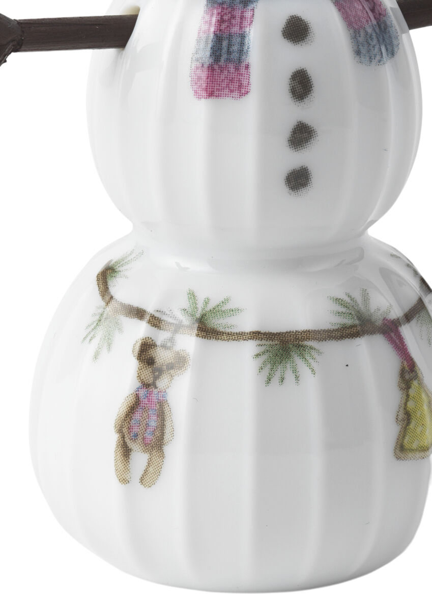 Hammersh&oslash;i Christmas Sn&oslash;gutt H9 hvit m. deko