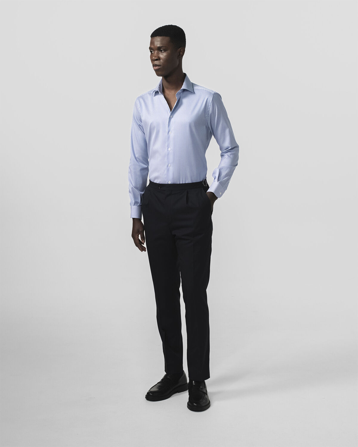 The Lawyer 4. 0 | Light blue stripe | Super slim fit