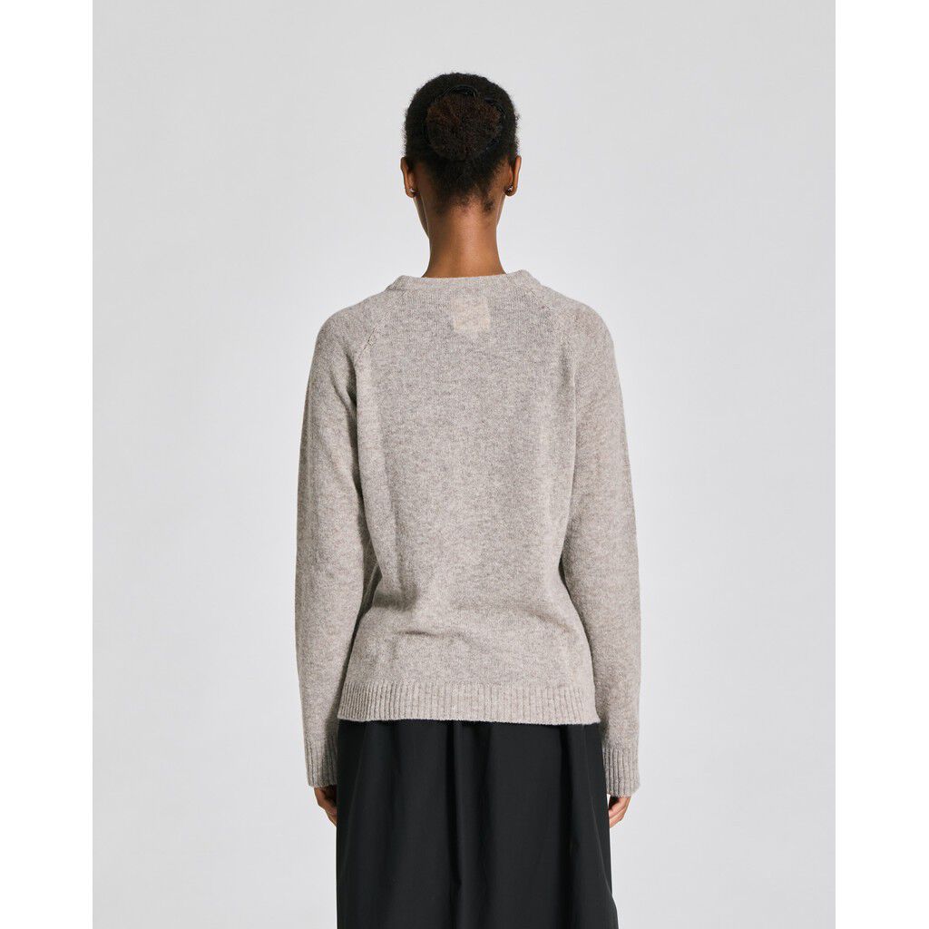 Gry L/S Cardigan Lambswool Knit