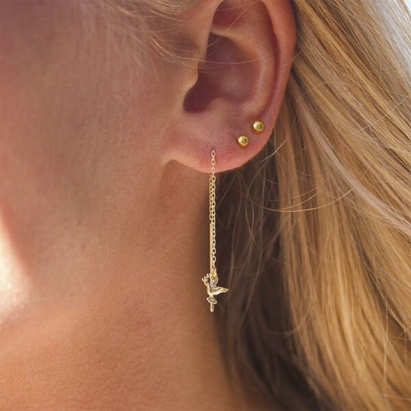 Peace chain earring