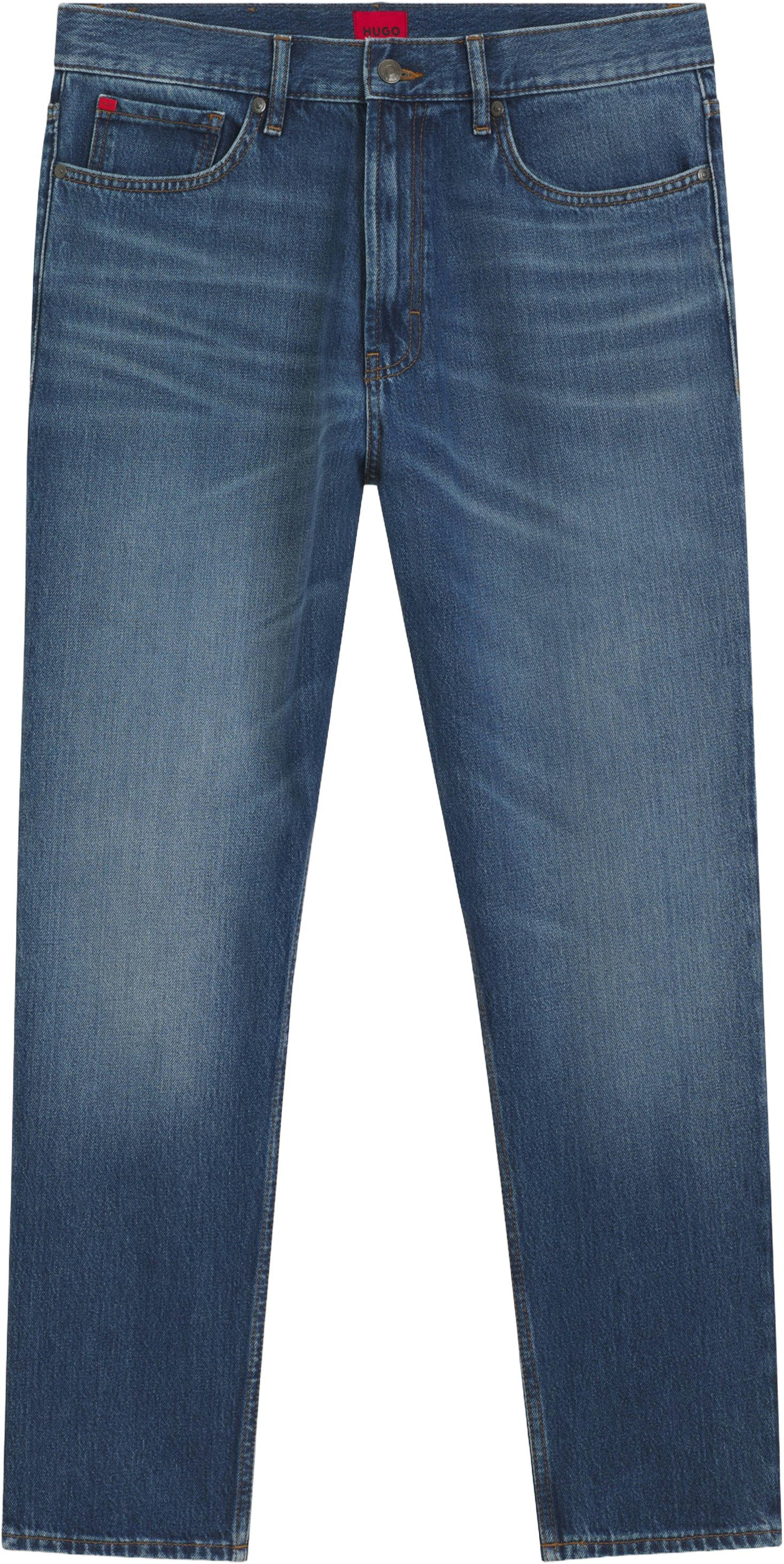 Relaxed-tapered-fit jeans denim