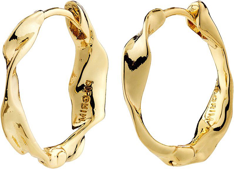 HERE hoop earrings gold-plated