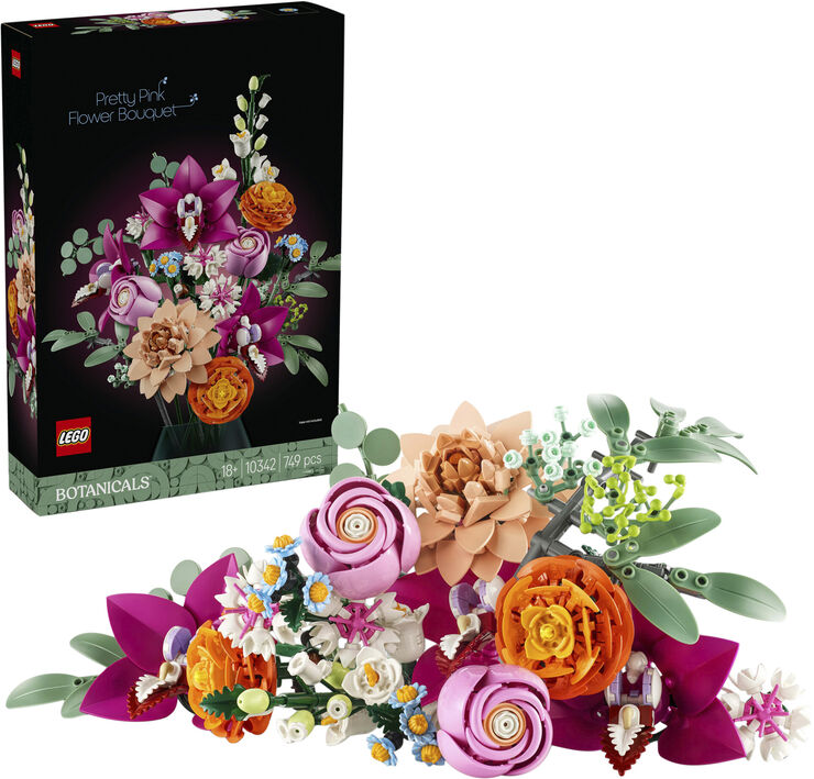 Smuk pink blomsterbuket 10342