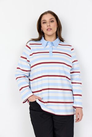 Curvy WA-CHRISTEL 2 T-shirt Lysebl&aring;