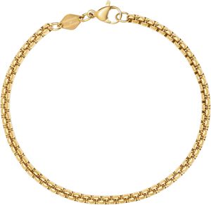Gold Mini Box Chain Bracelet