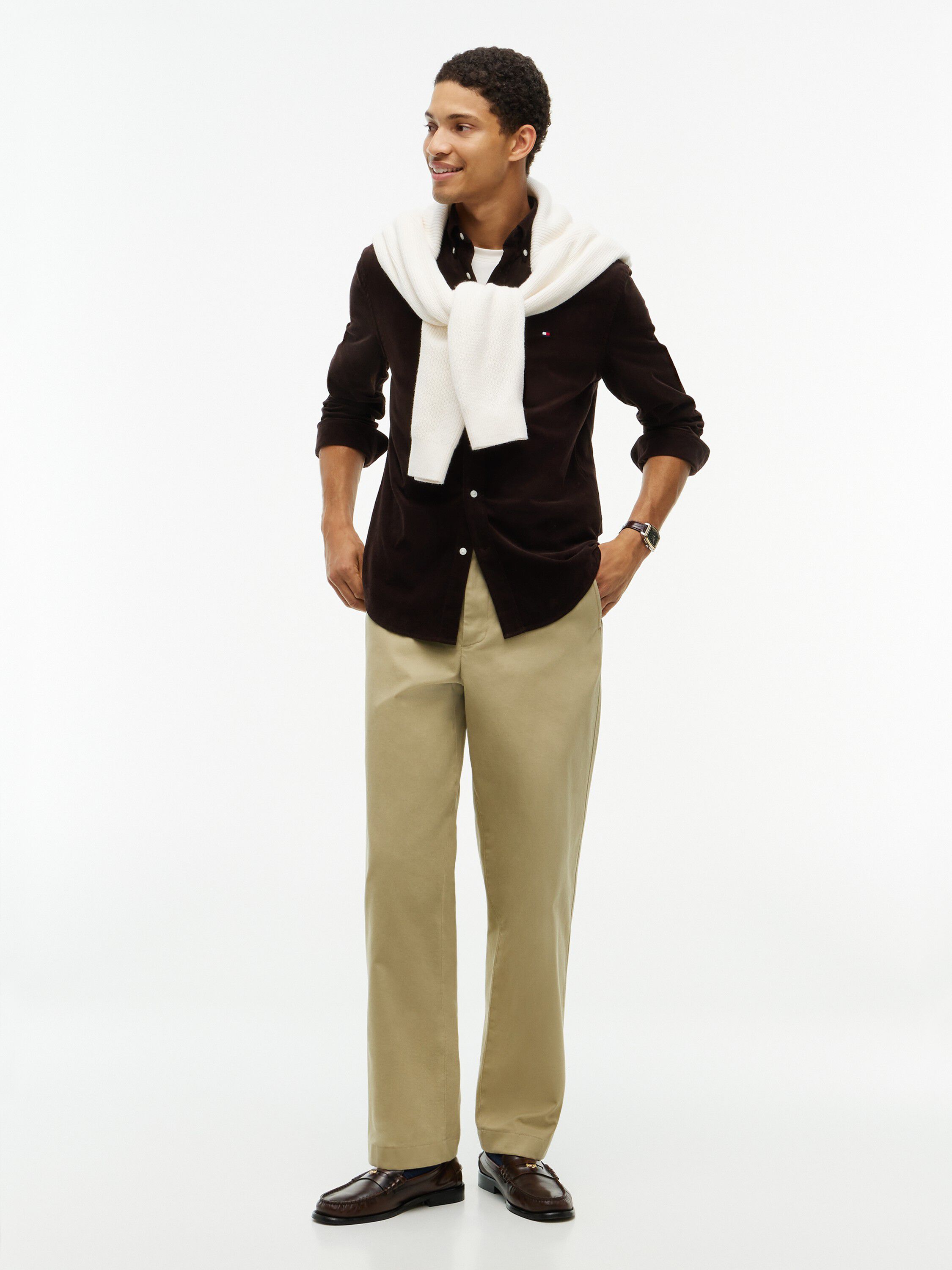 Regular Fit Fine Corduroy Shirt