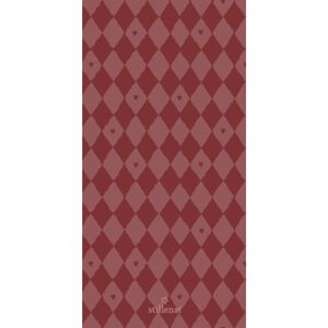 Serviet 10x20 cm harlekin m/hjerter