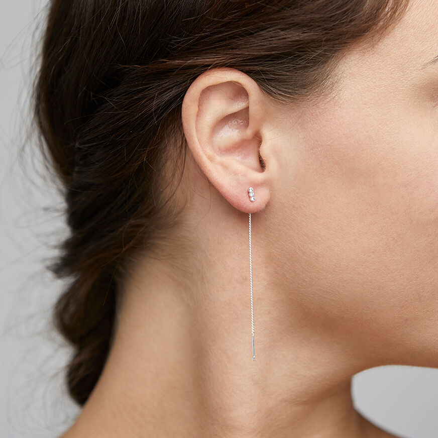 &Oslash;reringe, tittiana, s&oslash;lvbelagt, krystal