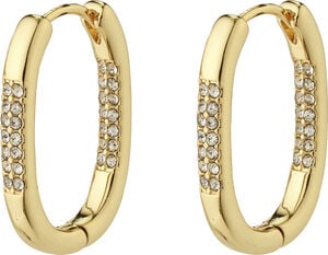 STAR recycled hoops, guldbelagt Twi