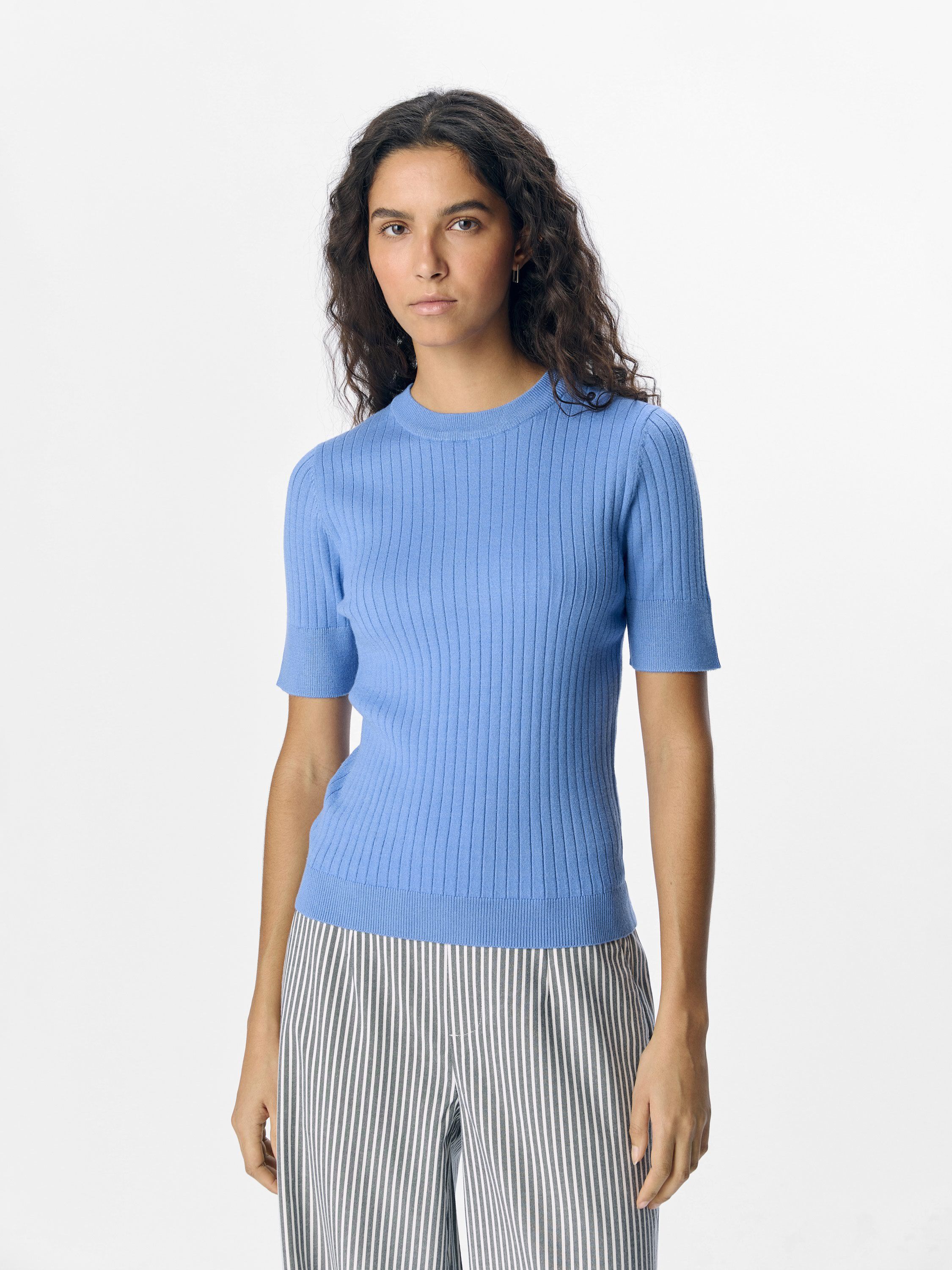 OBJNOELLE S/S KNIT T-SHIRT NOOS