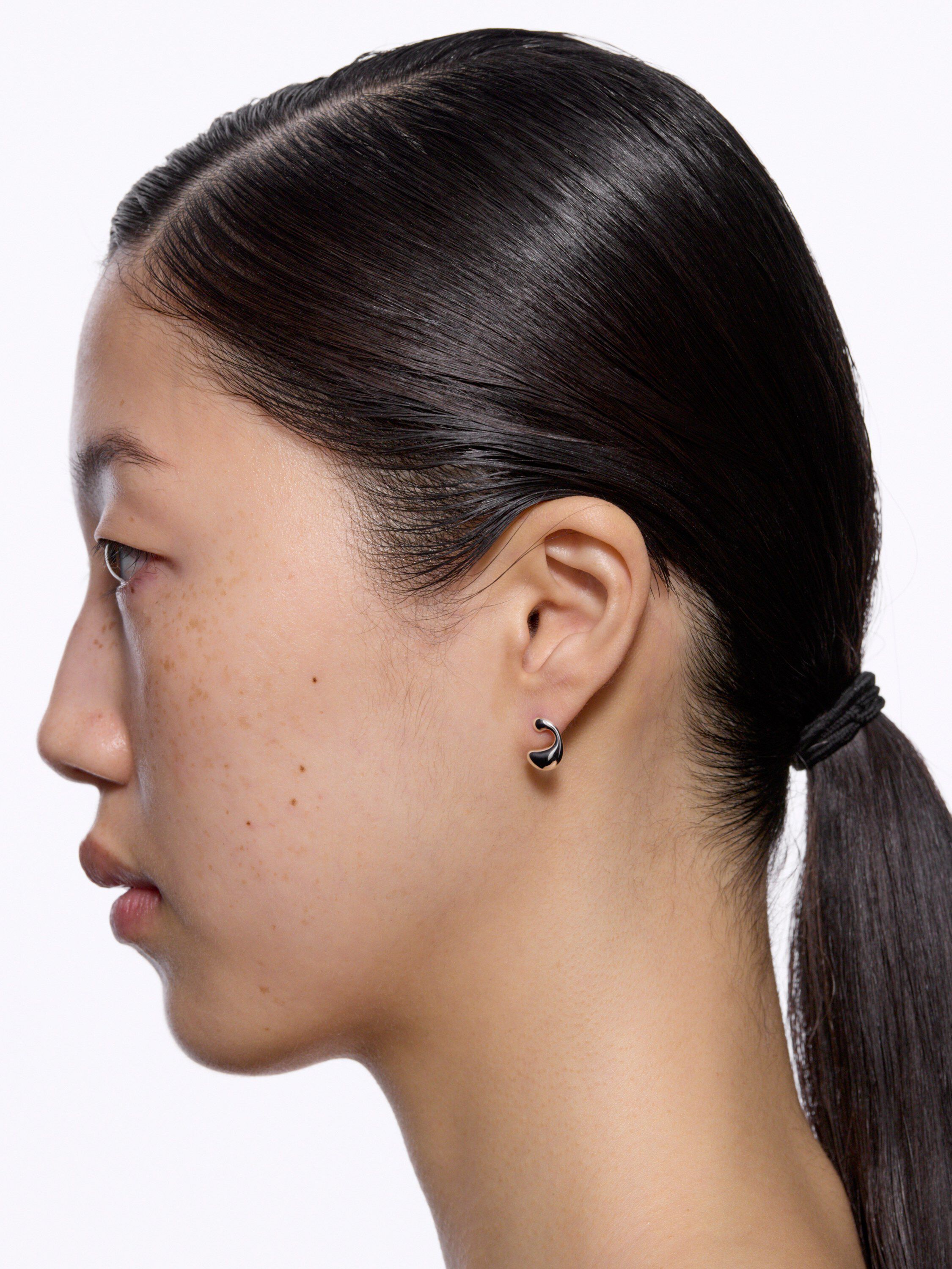 Dolphin Splash Stud Silver