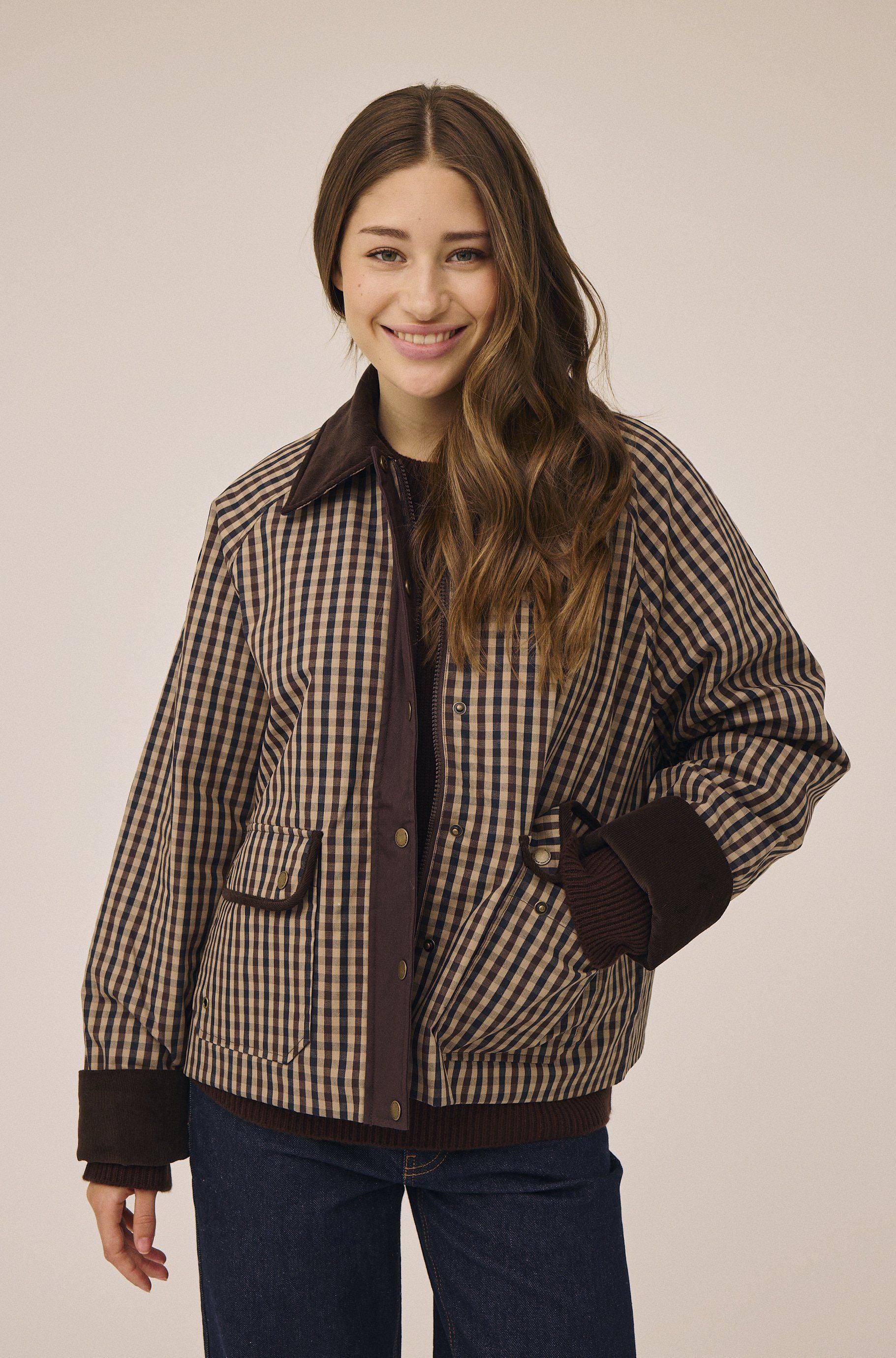 Emmy 9 Jacket with corduroy details - GRS