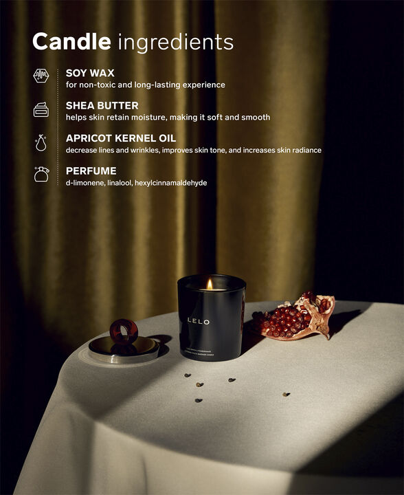 Massagelys - Black Pepper & Pomegranate