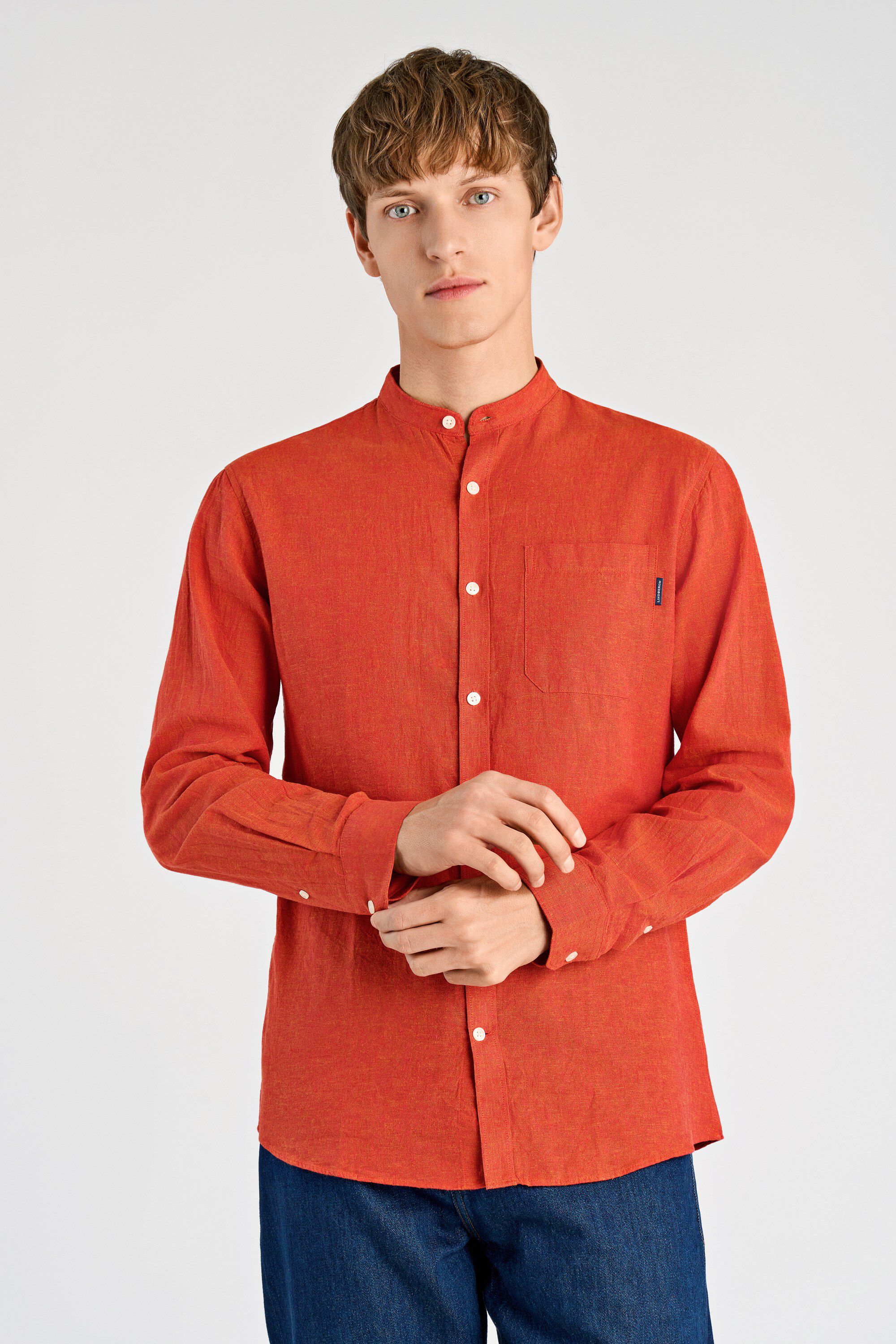 Cotton/linen shirt L/S