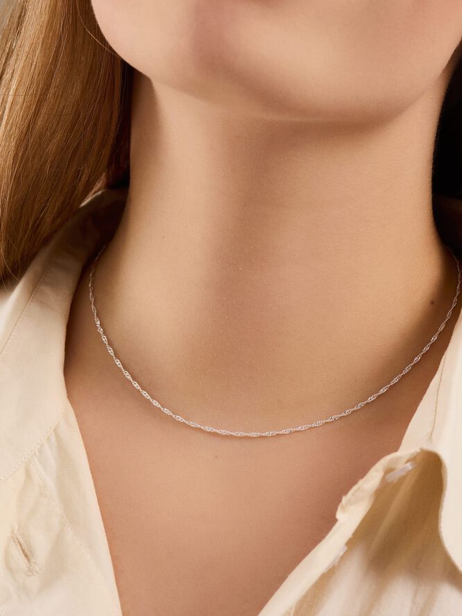 Singapore halskæde 42cm