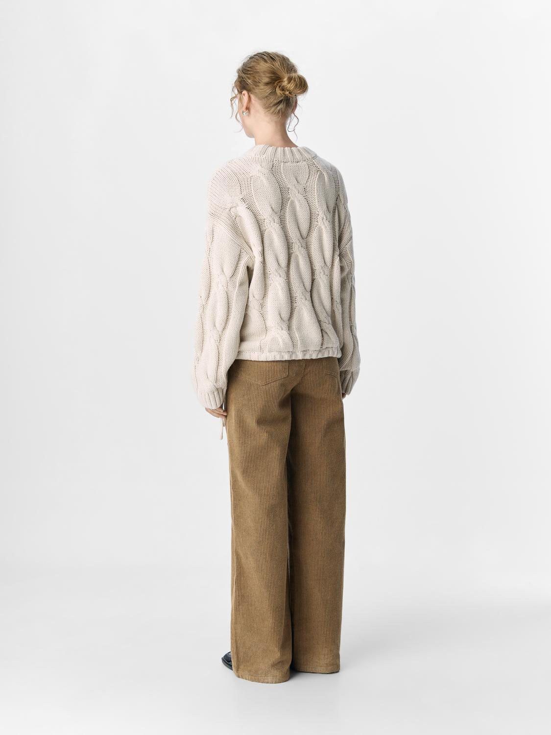 OBJBAY L/S LO KNIT PULLOVER E PA 25