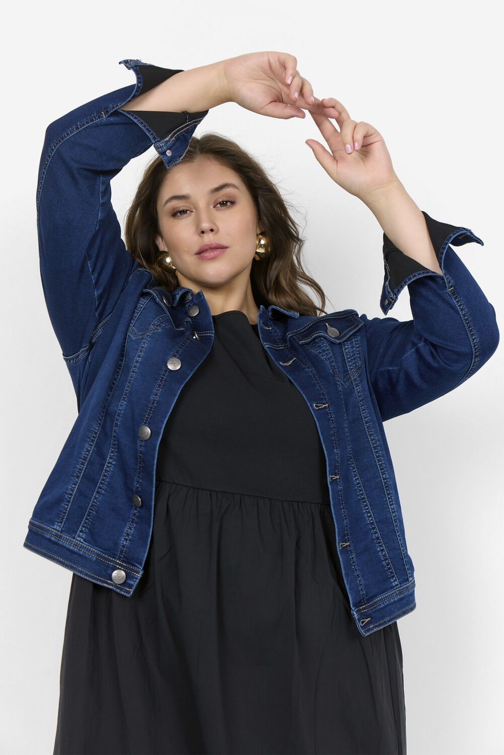 Curvy WA-SUMMER 4 Jakke M&oslash;rk bl&aring;