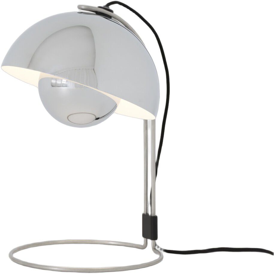 Flowerpot Table Lamp VP4, Chrome-Plated