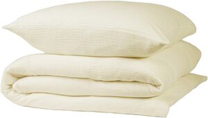 Stonewashed muslin sengesæt Rutabaga