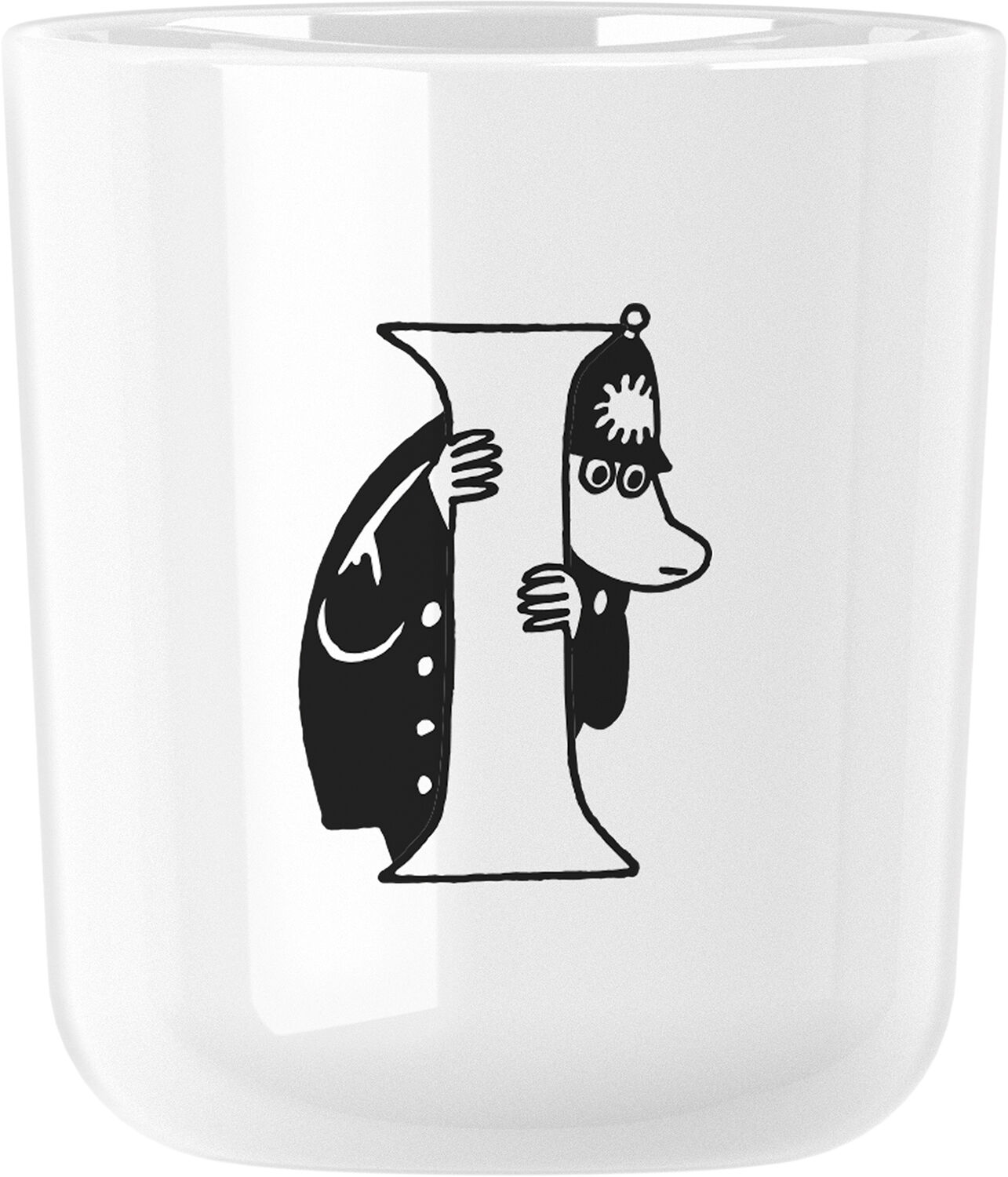 Moomin ABC kopp - Q 0.2 l. Moomin white