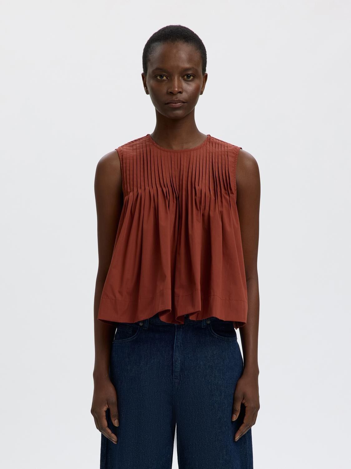 Slfsophia Sl Pleated Top B